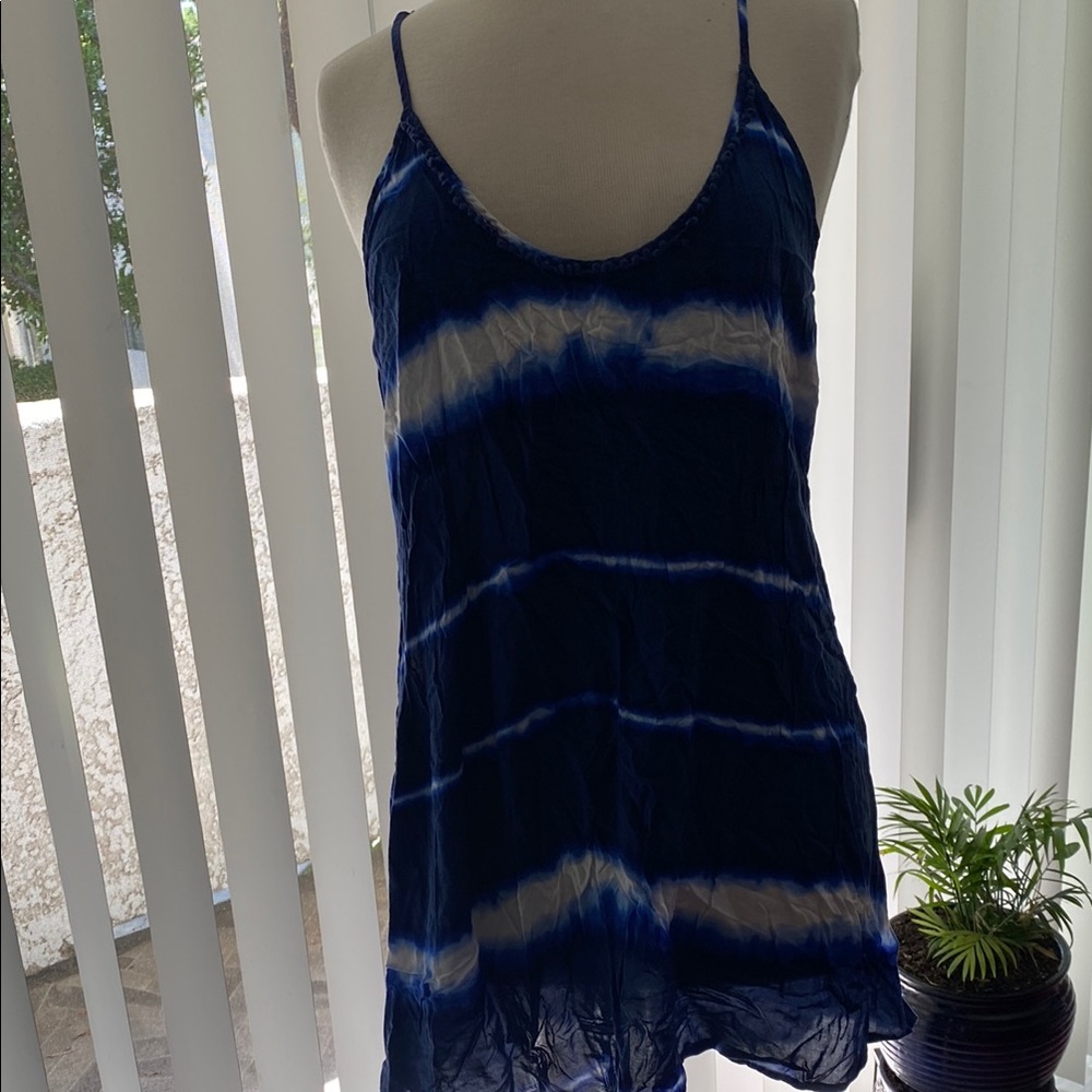 Apt. 9 Navy and Cream Striped Mini Dress